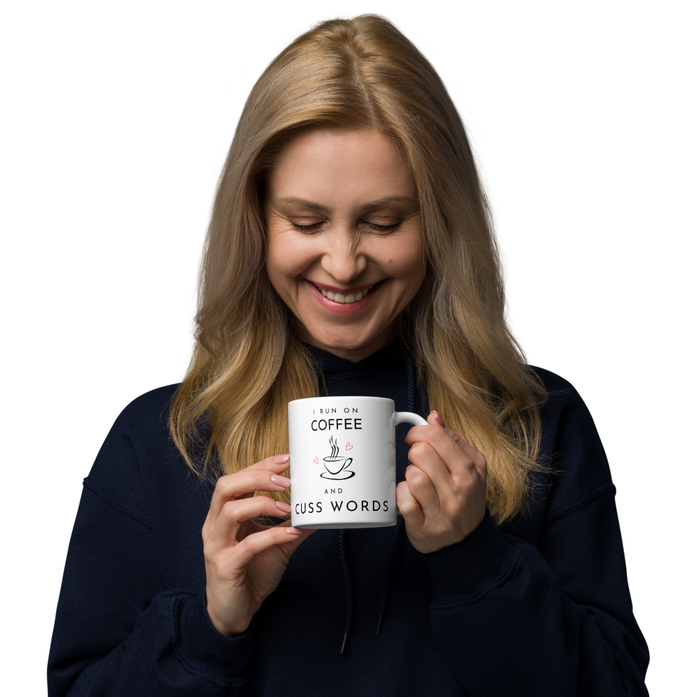 Coffee and Cuss Words - White Glossy Mug