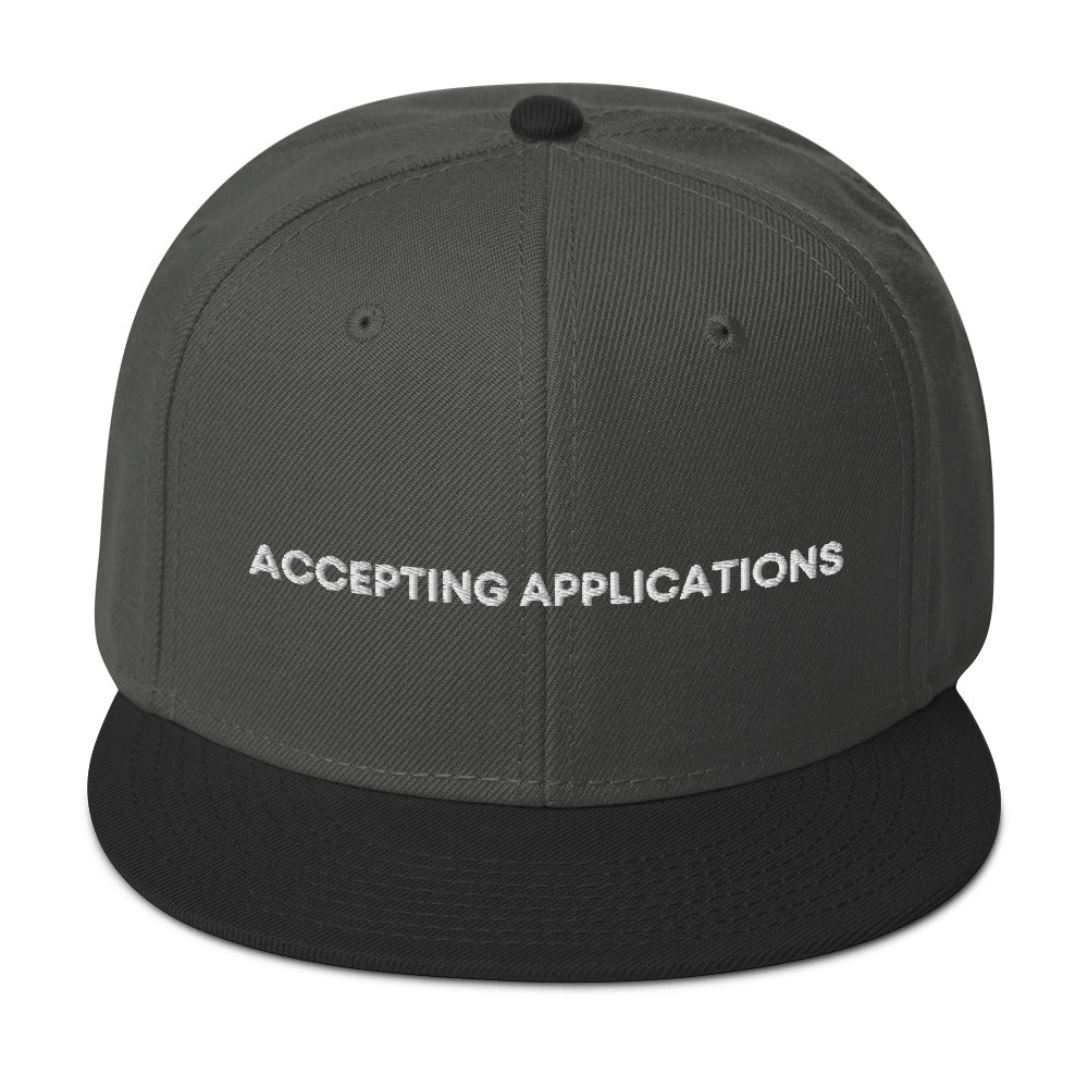 Accepting Applications - Snapback Hat